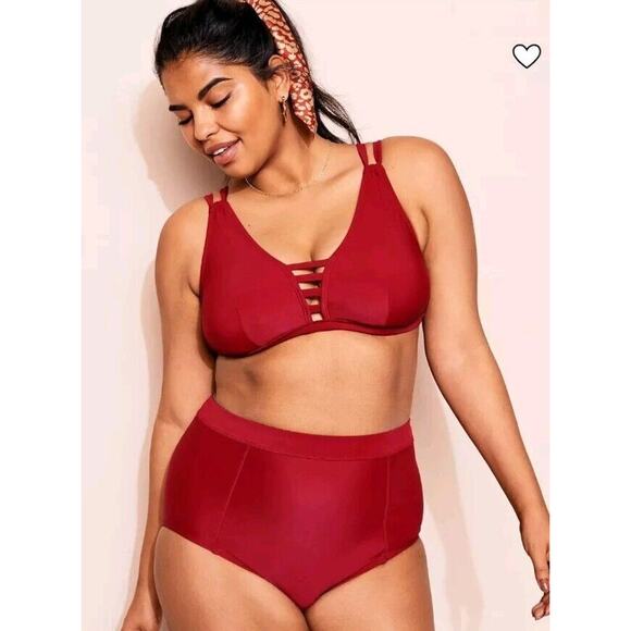 Bikini‎ set Adore Me 1X-Large bikini top / 1X-Large Bikini Bottoms Ruby Red - Picture 4 of 7